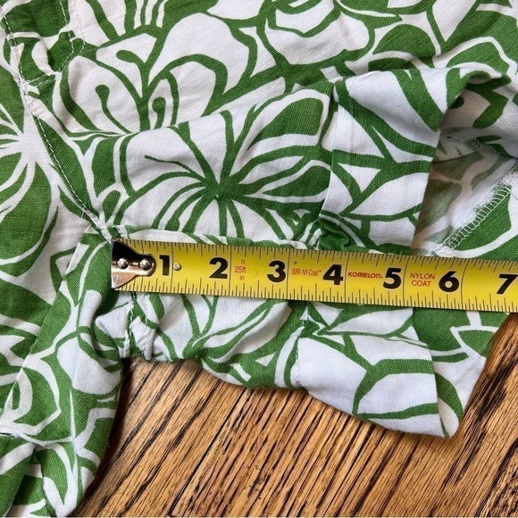 Liz Claiborne Sloane Women’s Size 8 Green White Floral Print Shorts Pockets Fun - Picture 9 of 9